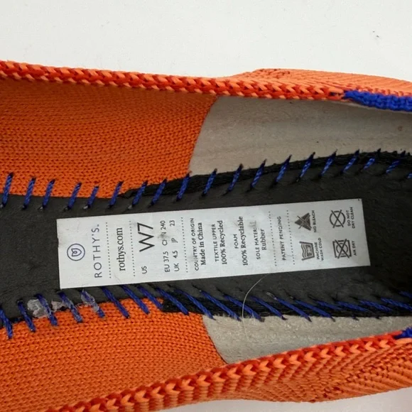 Rothy's Vibrant Orange Flats - Picture 10 of 11